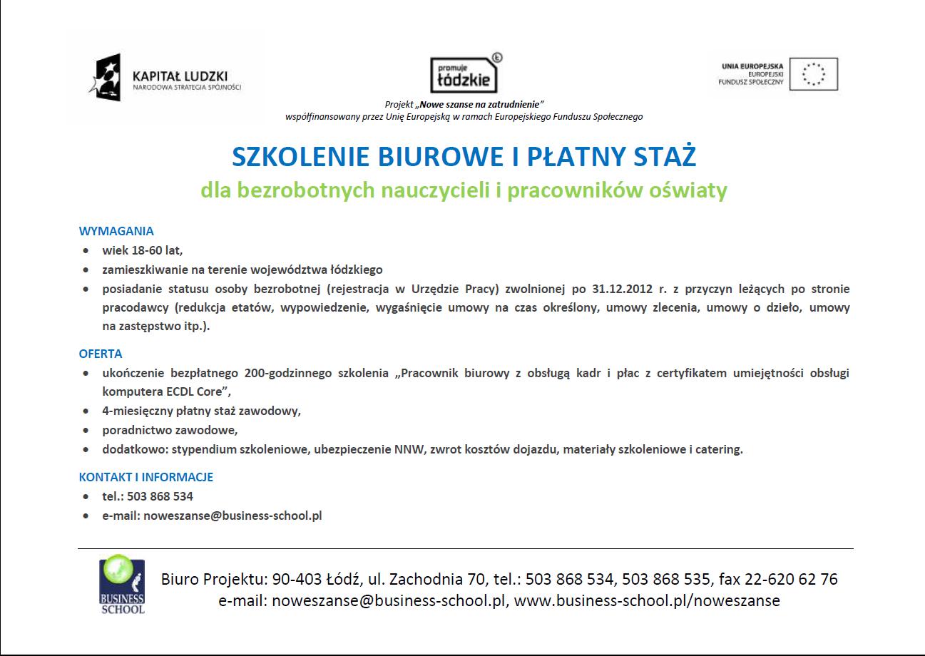 szkolenie biurowe