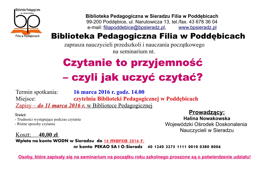 Czytanie to przyjemność