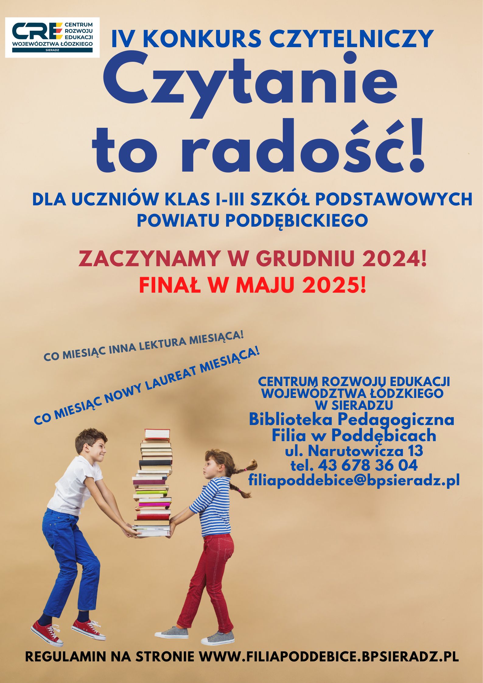 Plakat Czytanie to radość