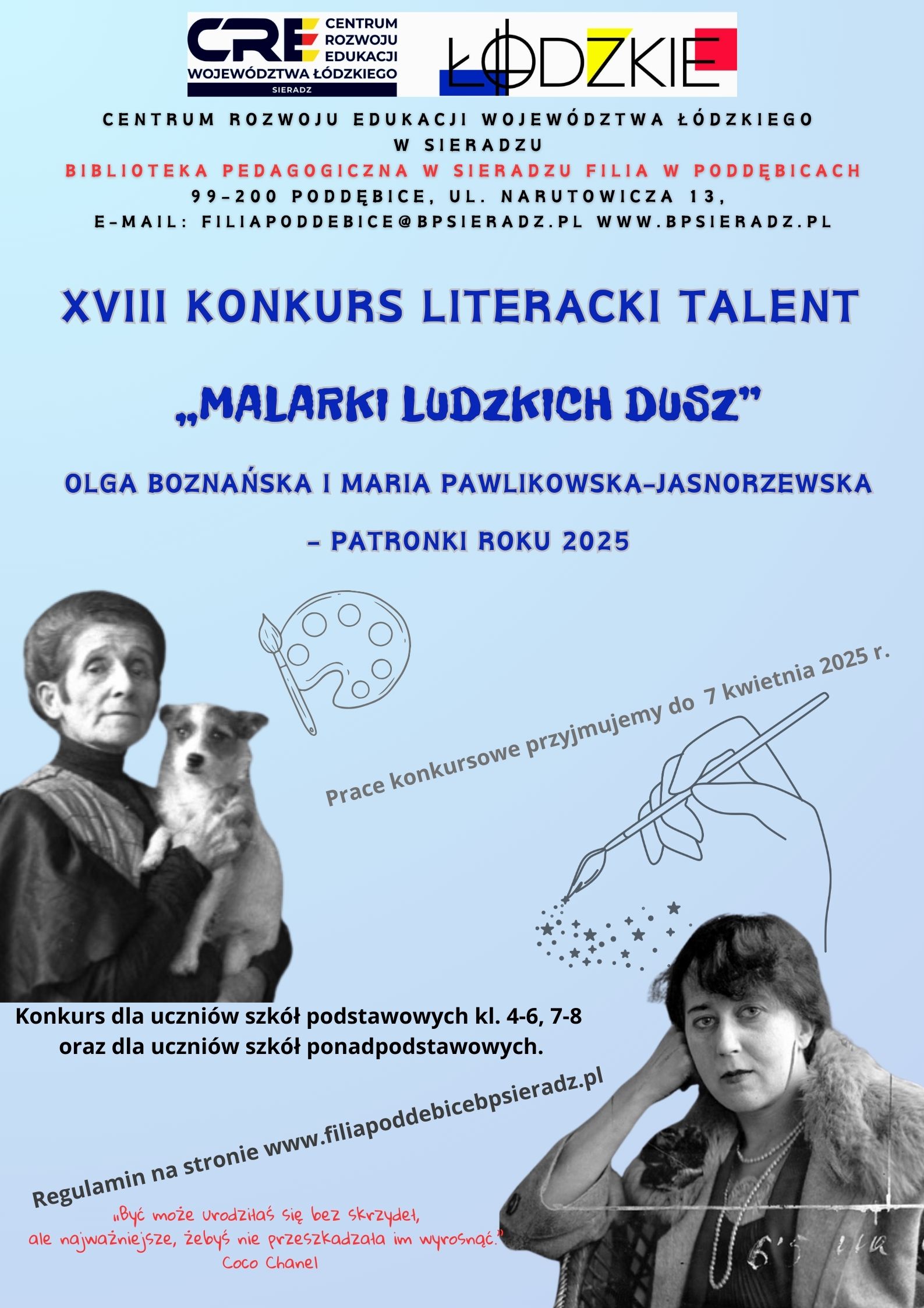 XVIII Konkurs Literacki talent  „Malarki ludzkich dusz