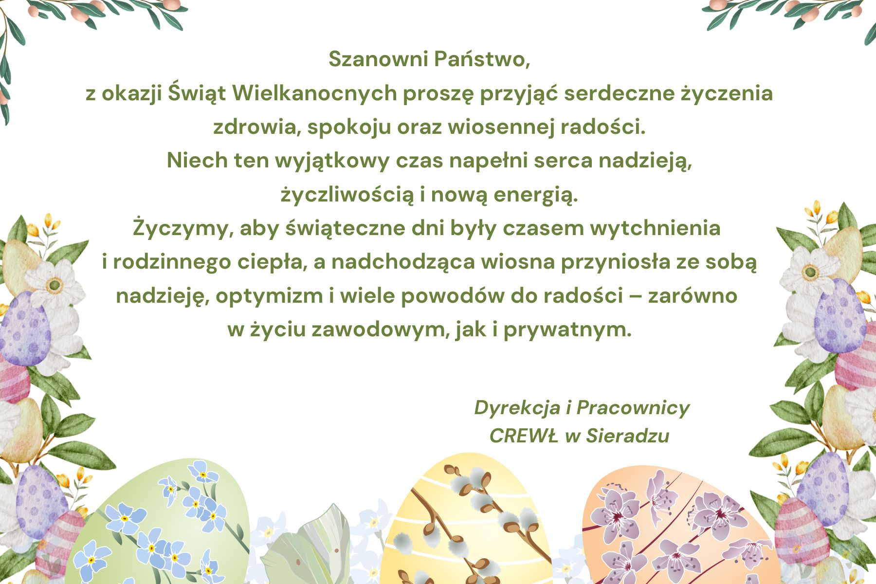 Zyczenia wielkanocne szkoly